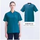 医療白衣com ナースウェア 半袖ジャケット（ブルゾン・ジャンパー） KAZEN KZN720-52 スクラブ（男女兼用）