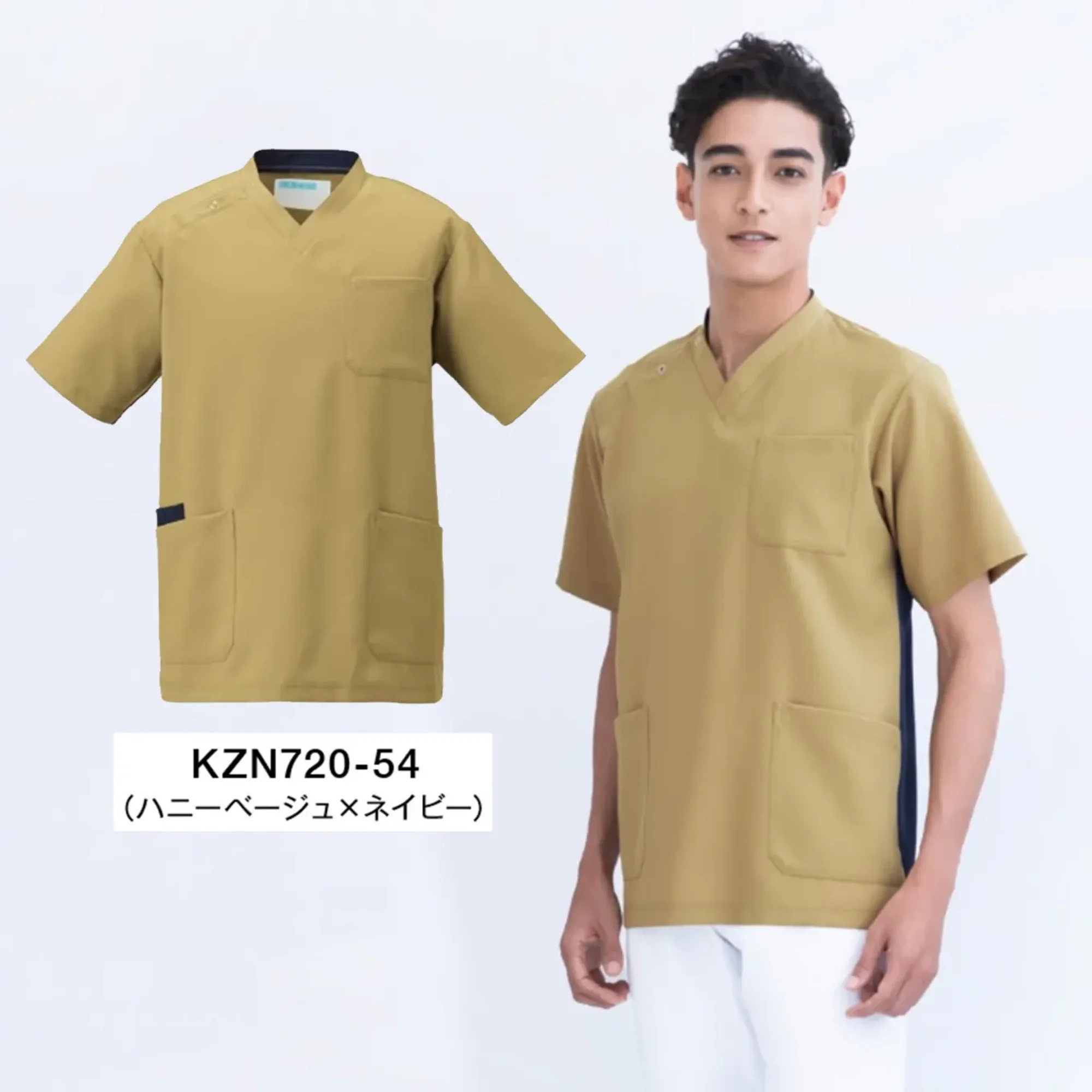 KAZEN KZN720-54 スクラブ（男女兼用）