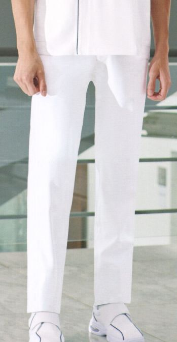 ドクターウェア パンツ（米式パンツ）スラックス KAZEN YW37-C1 メンズスリムストレートパンツ 医療白衣com