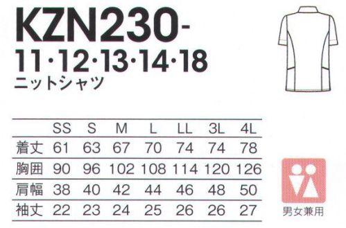 KAZEN KZN230-11 ニットシャツ 鮮やかギンガムではつらつと。きれいな色の大きなギンガムチェック柄が、ワークシーンを明るく元気に彩ります。伸びやかなニットで動きもアクティブ。それぞれイメージが違うカラフルな5色をご用意しました。デザイン性と機能性を高めたギンガムシャツの新しい顔。人気のギンガムを鮮やかなカラーとライン使いでアレンジ、働きやすさを考えたディテールを散りばめました。ストレッチの効いたニット素材で、どんな動きもスムーズに。●ボタンが人に当たらない比翼仕立て。割れにくいシリコンボタンを使用。前立ては2枚重ねで、配色ラインがのぞくデザイン。●身頃の切り替えラインですっきり見える。●斜めのカットでモノが落ちにくい両腰の大きなポケット。配色パイピングがアクセント。ライトニット（ニット素材）薄くて軽く、さらりとした肌触りのニット素材です。伸縮性、洗濯耐久性にも優れます。 サイズ／スペック