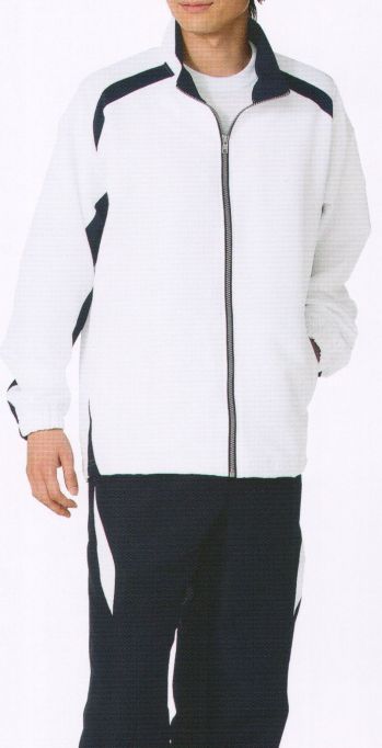 介護衣 トレーニングジャケット KAZEN LKA501-01 アシックス・ケアジャケット 医療白衣com