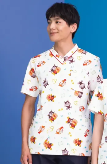 ドクターウェア 半袖ジャケット（ブルゾン・ジャンパー） KAZEN ANP134-C41 スクラブ（男女兼用） 医療白衣com