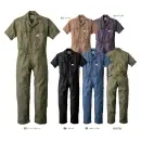 作業服JP メンズワーキング ツナギ・オーバーオール・サロペット 山田辰 81015 つなぎ服（半袖）（81015）