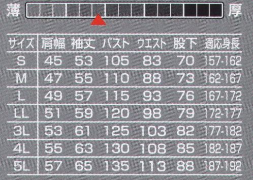 山田辰 1150 ツヅキ服(1-1150) 選ばれ続けるベストセラー。脇下部と胸部には通気性の良いメッシュ素材を使用。 サイズ／スペック