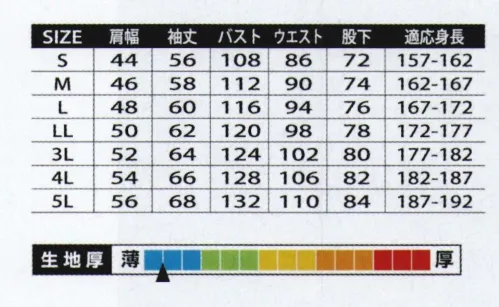 山田辰 22011 つなぎ服 注目を集めるファブリック「コーデュラ®ストレッチ」を採用したタフなつなぎ服22011が新登場。衣服やバッグなどあらゆる分野で注目されているタフで通気性に優れた素材「コーデュラ®ストレッチ」を各部に採用したつなぎ服22011が今季ラインナップ。身体の動きによる摩擦や摩耗が発生する肘・膝や通気性が必要な脇に「コーデュラ®ストレッチ」を配置し、つなぎ服の耐久性や快適性をアップさせることにこだわりながら、スリムなシルエットに黒い色の切り返しが映えるスタイルを完成させました。タフなマテリアル「コーデュラ®ストレッチ」を各部に採用。■耐久性・強度に優れたコーデュラ®ストレッチが作業時によく動く肘部分に安心感を与えます。■肩・脇から腰にかけてもコーデュラ®ストレッチを採用し、動きやすさとともに高い通気性で脇部分の蒸れを軽減します。■ユニフォームで最も耐久性を求められる部分のひとつ、膝部分もコーデュラ®ストレッチの採用で摩耗に効果を発揮します。CORDURA®・通常のTC生地の10倍の耐磨耗性・高い通気性・高強度6.6ナイロン織物・非常に優れた耐磨耗性・優れた引裂き強度・長持ち サイズ／スペック