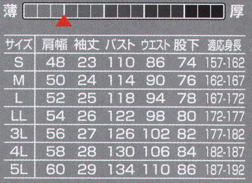 山田辰 KM-259 反射型半袖ツヅキ服（12-KM-259） KANSAI人気のKANSAIシリーズに待望の反射型半袖ツヅキ服が今季ついにラインナップ！暗所で光を反射することにより、存在を知らせて危険を回避します。反射テープと配色生地はJIS（日本工業規格）T8127に適合した物を使用しています。注目のポイントはさりげない反射素材●夜間や暗い場所などで危険から身を守るのに役立つ反射テープを衿下後部に取り付けています。●衿下と同様に危険から身を守るのに役立つ反射テープを脚部後部にも取り付けています。●衿部や胸部をはじめ各所に鮮やかなカラーラインを採用。アクセントとしてユニフォームを引き立てます。●背中・脇下部からウエストにかけて通気性の良いメッシュ素材を採用。衣服内を爽やかに保ちます。クラサーモ®紫外線を90％以上カットし、3℃低い涼感を実証しました。暑さの原因となる熱線、日焼けの原因となる紫外線に対し、優れた遮蔽性を発揮し、しかも綿製品と比べて3℃低い涼感を実現しました。ユニチカ・スパークライトJIS T8127に適合した反射テープです。オープンタイプと呼ばれる反射表面にフィルムが無い露出レンズの方式を採用していますので、一般的な封入レンズの方式よりも約3～5倍の高い反射性能を有しています。 サイズ／スペック