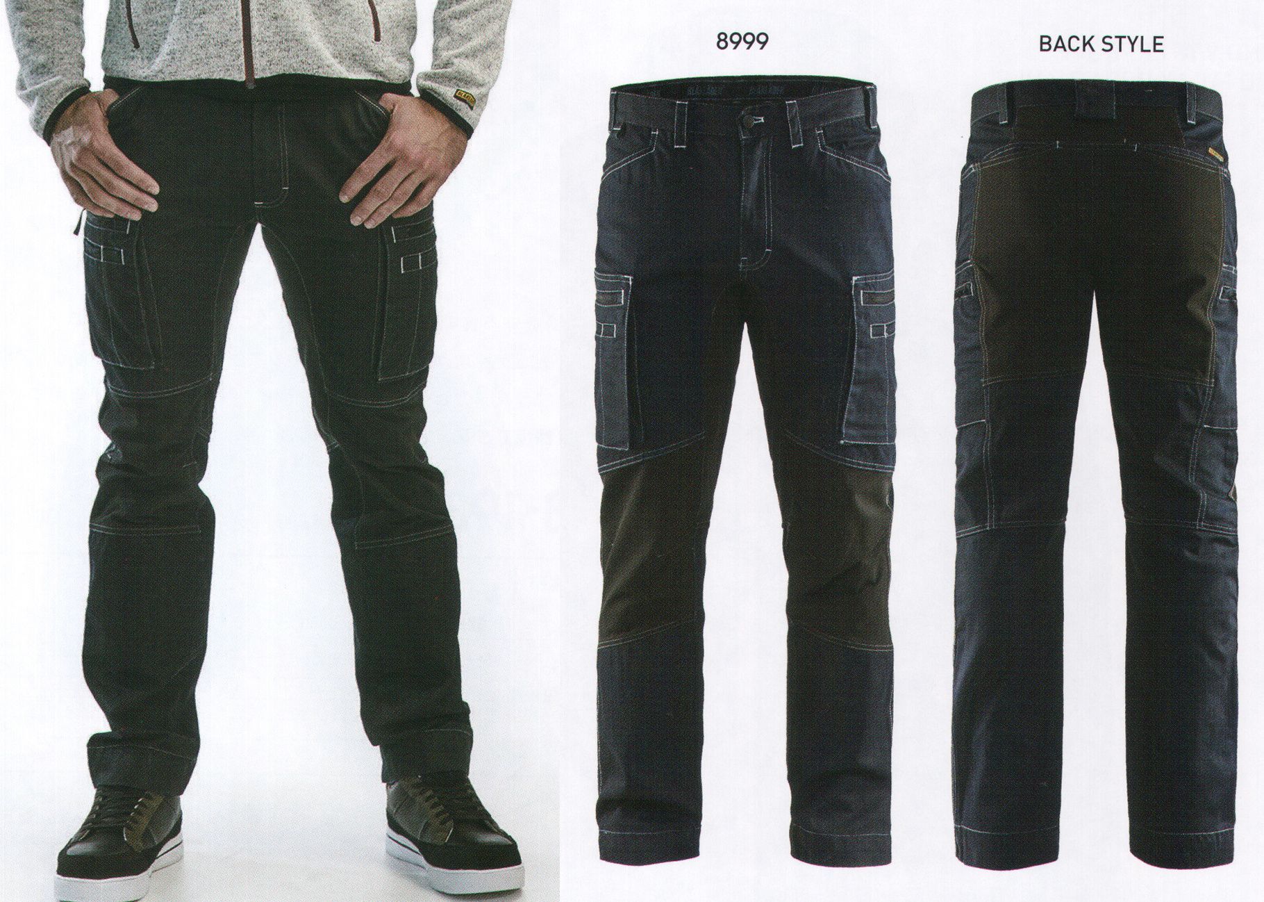 ビッグボーン 1459-1142 SERVICE TROUSERS STRETCH 北欧スウェーデンで進化を遂げるワーキングウェアブランドBLAKLADER®（ブラックラダー）●内股、膝、ヒップにブラックのストレッチ素材を使用。動きやすさに加え、耐久性に優れたストレッチパンツ。インピスタ社が開発したレギュラーデニムの4倍の強度があるコーデュラデニムを使用、テンションがかかる内股、膝、ヒップにブラックのストレッチパネルを使用しカラーアクセントにストレッチ性を実現。動きやすさに加え、コーデュラデニムを使用する事で耐久性を大幅にアップさせたモデル。※海外製品につき、サイズにはご注意下さい。※この商品はご注文後のキャンセル、返品及び交換は出来ませんのでご注意下さい。※なお、この商品のお支払方法は、先振込（代金引換以外）にて承り、ご入金確認後の手配となります。