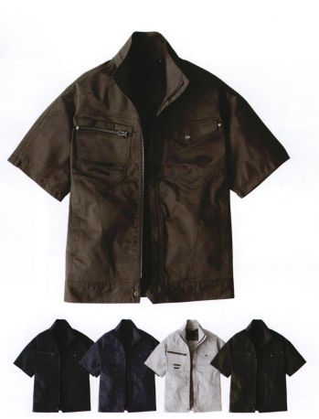 男女ペア 半袖ジャケット（ブルゾン・ジャンパー） ビッグボーン EBA6248 半袖ジャケット 作業服JP