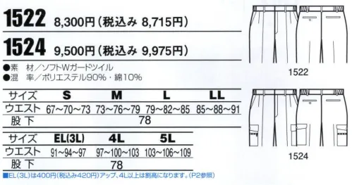 ビッグボーン 1524 シャーリングツータックカーゴパンツ 遠赤外線がアウトドアでも暖かい作業環境を実現。汚れが付いていても落ちやすいので洗濯もラクラクです。※「32オリーブ」「52ターコイズブルー」は販売終了致しました。 サイズ／スペック