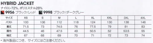 ビッグボーン 4929-1911 HYBRID JACKET 北欧スウェーデンで進化を遂げるワーキングウェアブランドBLAKLADER®（ブラックラダー）●動きやすさと防寒氏江を兼ね備えたセカンドレイヤーとして最適なアイテム。袖と脇に防風、撥水素材のソフトシェルを使用。裏地にはペットボトルからリサイクルされた軽量で暖かいThermore®ECODOWNを使用。動きやすさと防寒性を兼ね備えたセカンドレイヤーとして最適なアイテム。※海外製品につき、サイズにはご注意下さい。※この商品はご注文後のキャンセル、返品及び交換は出来ませんのでご注意下さい。※なお、この商品のお支払方法は、先振込（代金引換以外）にて承り、ご入金確認後の手配となります。 サイズ／スペック