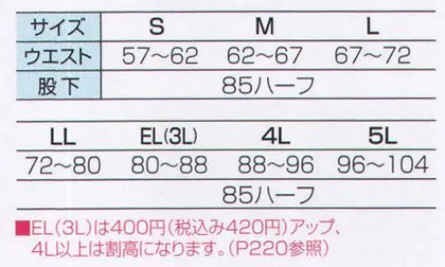 ビッグボーン BM530 レディースワンタックパンツ タフでなければ意味がない。着やすくなければ、使えない。TOUGHNESS UNIFORM。生地が丈夫！しわになりにくくハードワークでもびくともしない！※変色を防ぐ為、蛍光増白剤が入っていない洗剤を使用して下さい。※色落ちするおそれがありますので、他の製品と同時洗濯はおさけ下さい。又、ぬれた状態で他の洗濯物と一緒に重ねあわさないで下さい。 サイズ／スペック