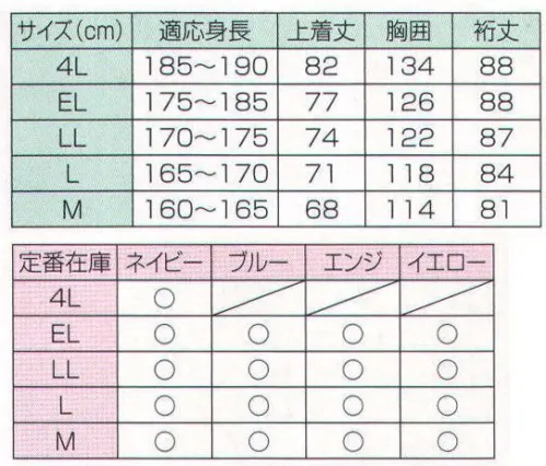 冨士ビニール工業 NYLONPARKA ナイロンヤッケ フードぶっ付ヒモで調節が可能。袖口はゴム絞り。首元ファスナー付き。ファスナー付き大型ポケット。※この商品はご注文後のキャンセル、返品及び交換は出来ませんのでご注意下さい。※なお、この商品のお支払方法は、先振込（代金引換以外）にて承り、ご入金確認後の手配となります。 サイズ／スペック