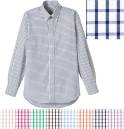 ボンマックス FB4506U グラフチェック長袖シャツ 小さめのチェックパターンが清潔な印象のボタンダウンシャツ。いつも時代にも対応する王道のチェックパターン。カッチリ&カジュアルなこだわりのシャツは、デザインとカラーバリエーションの豊富さも魅力のひとつです。