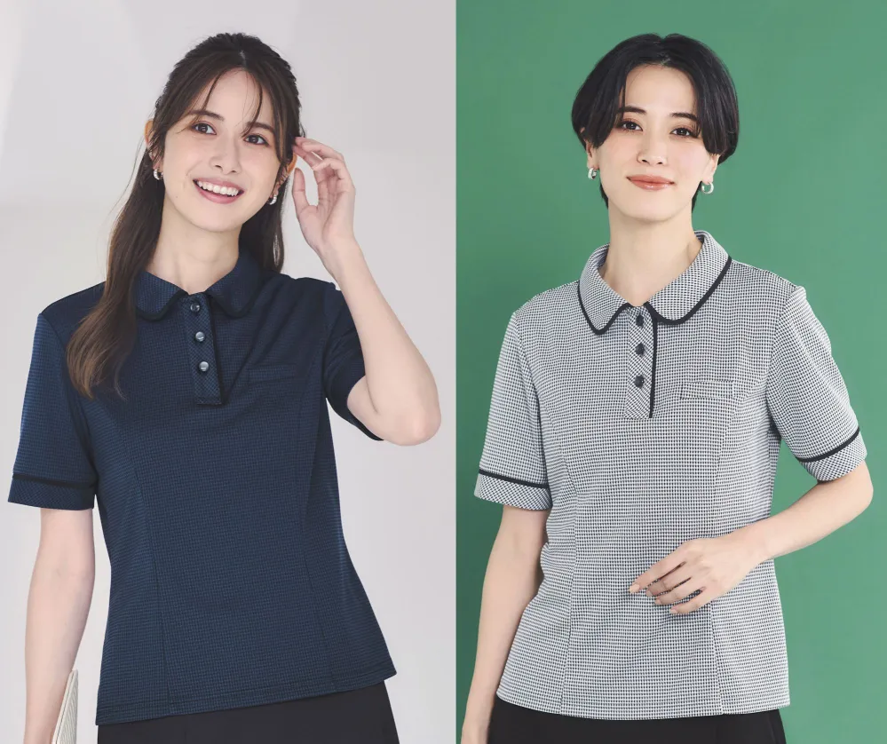 【お取り寄せ】ボンマックス ポロニット モノトーン 7号 AD8806-18-7 AD8806（ボンマックス）｜事務服