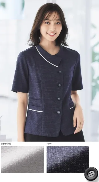 オフィスウェア オーバーブラウス ボンオフィス AJ0864 オーバーブラウス 事務服JP