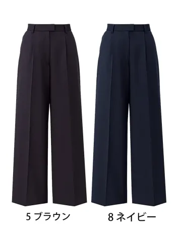 オフィスウェア パンツ（米式パンツ）スラックス ボンオフィス AP6263 ワイドパンツ 事務服JP
