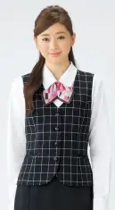 ボンオフィス LV1169 ベスト Impressインプレス  チェック柄をブラックで大人モードに。女性らしい深みブラックで魅せるモダンエレガントな上品さ。深みのあるブラックと豊富なアイテムバリエーションで、どんな職種にもマッチするシリーズです。見た目の端正さと同時に、ポケットの多さや2WAYストレッチで動きやすいなど、機能面も充実しています。 モノトーンの組み合わせがチェックを大人に昇華。 ●小分けポケット。ベストのポケットには小さいものも入るポケットが付いています。 ●V字のサテン切替えがウエストを細く見せます。また、裾のプリーツがオフィスでのアクティブな動きをサポートします。インプレス（Impress）テーマ動画です。 &copy;株式会社ボンマックス↓http://youtu.be/V6lsg9tMEXYImpressストレッチ素材の動画です。 &copy;株式会社ボンマックス↓http://youtu.be/UT1LPwwO9HY