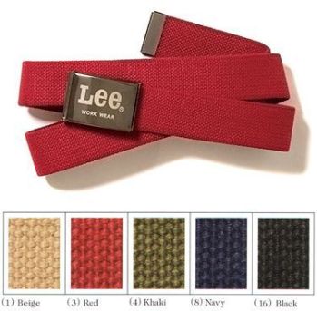 Lee LWA99007 ベルト（コットン） シンプルながらもLeeのロゴがおしゃれなベルト。