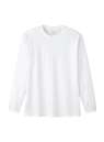 ボンマックス（マックスギアー）・男女ペア・5.6オンスハイグレードコットンロングスリーブTシャツ（ホワイト）
