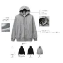 作業服JP イベント・チーム・スタッフ トレーニングジャケット ライフマックス MS2113 10オンス フルジップパーカ