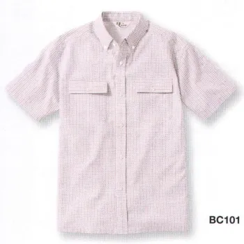 男女ペア 半袖シャツ ベスト BC101 半袖ペアシャツ 作業服JP