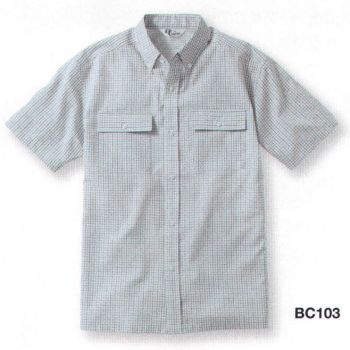 男女ペア 半袖シャツ ベスト BC103 半袖ペアシャツ 作業服JP