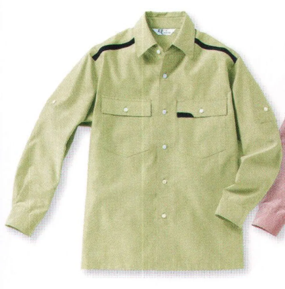 テーラーメイド 長袖シャツ+ベストのセット ストレッチ BD モック