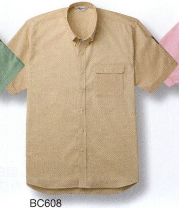 男女ペア 半袖シャツ ベスト BC608 半袖ペアシャツ 作業服JP