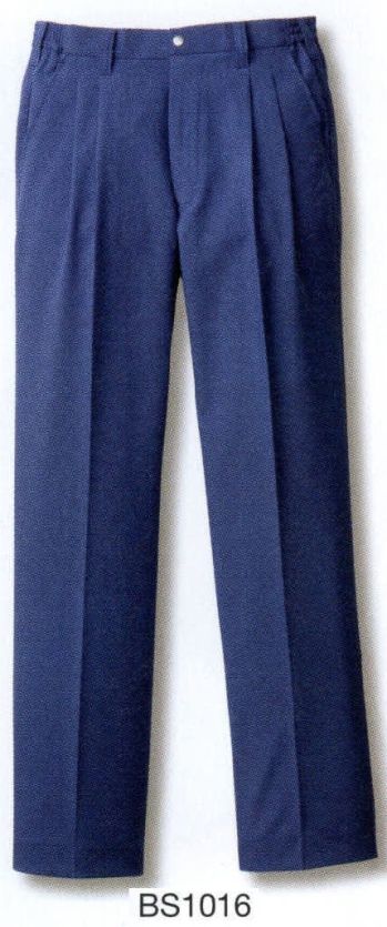 男女ペア パンツ（米式パンツ）スラックス ベスト BS1016 ツータックパンツ 作業服JP