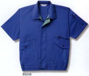 男女ペア 半袖ジャケット（ブルゾン・ジャンパー） ベスト BS248 半袖ペアブルゾン 作業服JP