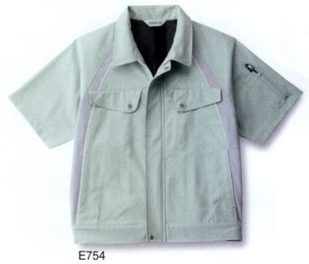 男女ペア 半袖ジャケット（ブルゾン・ジャンパー） ベスト E754 半袖ペアブルゾン 作業服JP