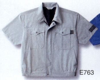 男女ペア 半袖ジャケット（ブルゾン・ジャンパー） ベスト E763 半袖ペアブルゾン 作業服JP