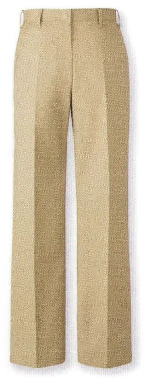 レディースノータックストレートパンツ