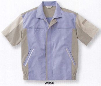 男女ペア 半袖ジャケット（ブルゾン・ジャンパー） ベスト W356 半袖ペアブルゾン 作業服JP