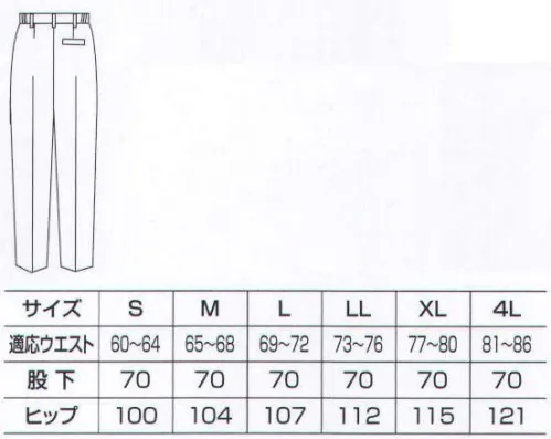 ベスト E1282 レディスツータックパンツ パステル色やヴィヴィット色で個性を。明るいパステルカラーをヴィヴィットな配色で組み合わせた個性を主張する人気シリーズ。最先端のデザインと機能性を誇り、男女それぞれのアイテムをセットで揃え、都市のあらゆるワーキングシーンで注目をあびています。※サイズ5Lは販売を終了致しました。 サイズ／スペック