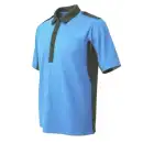 作業服JP セキュリティウェア 半袖ポロシャツ ベスト G1006 半袖ポロシャツ サックス