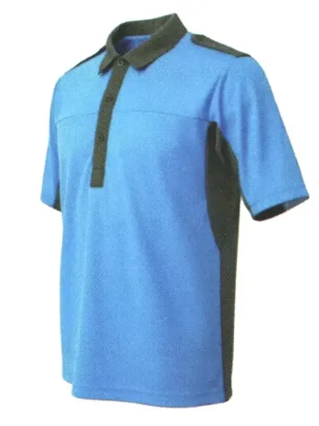 セキュリティウェア 半袖ポロシャツ ベスト G1006 半袖ポロシャツ サックス 作業服JP