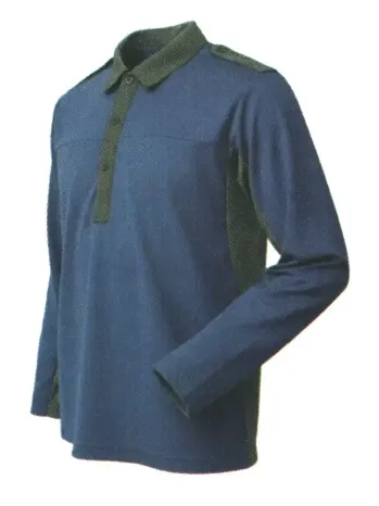 ベスト G1015 長袖ポロシャツ ネイビー