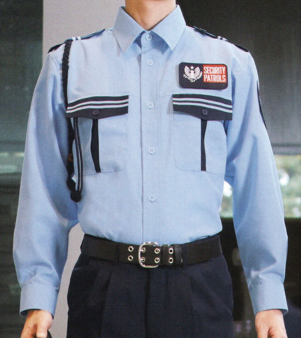 ベスト G446 夏長袖シャツ 機能を追及をすると、警備服はこうなる。働くプロフェッショナルをパワフルにサポート！セキュリティウエアの為に開発された、最新のマテリアルが、あらゆるシーンに対応します。