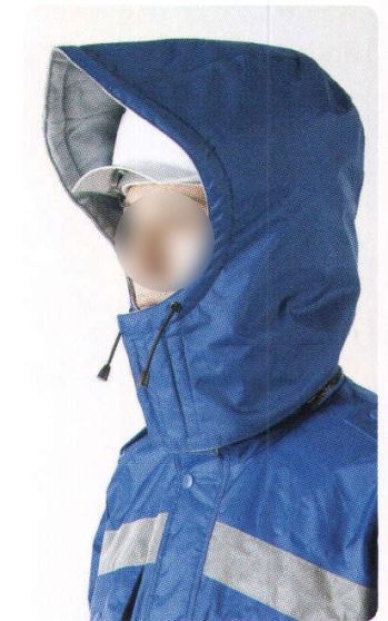 セキュリティウェア 防寒コート ベスト G5326BH 付替用防水防寒大フード（ブルー用） 作業服JP