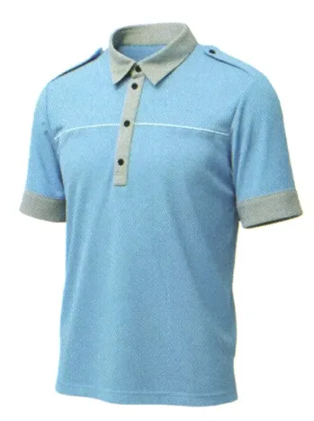 セキュリティウェア 半袖ポロシャツ ベスト GA0706 半袖ポロシャツ ブルー 作業服JP