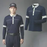 ベスト GA0715 長袖ポロシャツ ネイビー