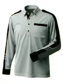 ベスト GA0913 長袖ポロシャツ グレー