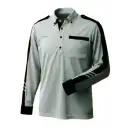 作業服JP セキュリティウェア 長袖ポロシャツ ベスト GA0913 長袖ポロシャツ グレー