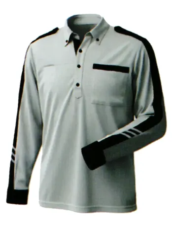 セキュリティウェア 長袖ポロシャツ ベスト GA0913 長袖ポロシャツ グレー 作業服JP