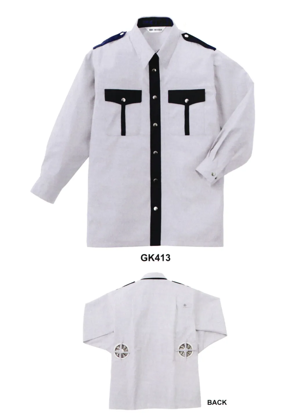 G-Best GK413 0205 Lサイズ10枚 空調服 熱中症対策 夏長袖シャツ(空調服)(ファン別売り) ベスト GK413 作業着・ワーキング