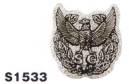ベスト S1533 ヘルメットステッカー 金属帽章のテイストそのままに、立体的な表現を可能に。