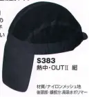 ベスト S383 熱中・OUTⅡ 事故発生前の予防グッズ！ヘルメット内部の暑さ解消！安全作業！生地がメッシュになり通気性がアップ。額のベルト部分にも高吸水ポリマーを使用。キャップタイプの形状のため、ヘルメットや帽子をかぶってもずれにくい。