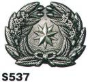 ベスト S537 帽章 八枚葉・銀 プロフェッショナルをサポートする力強いセキュリティグッズ。