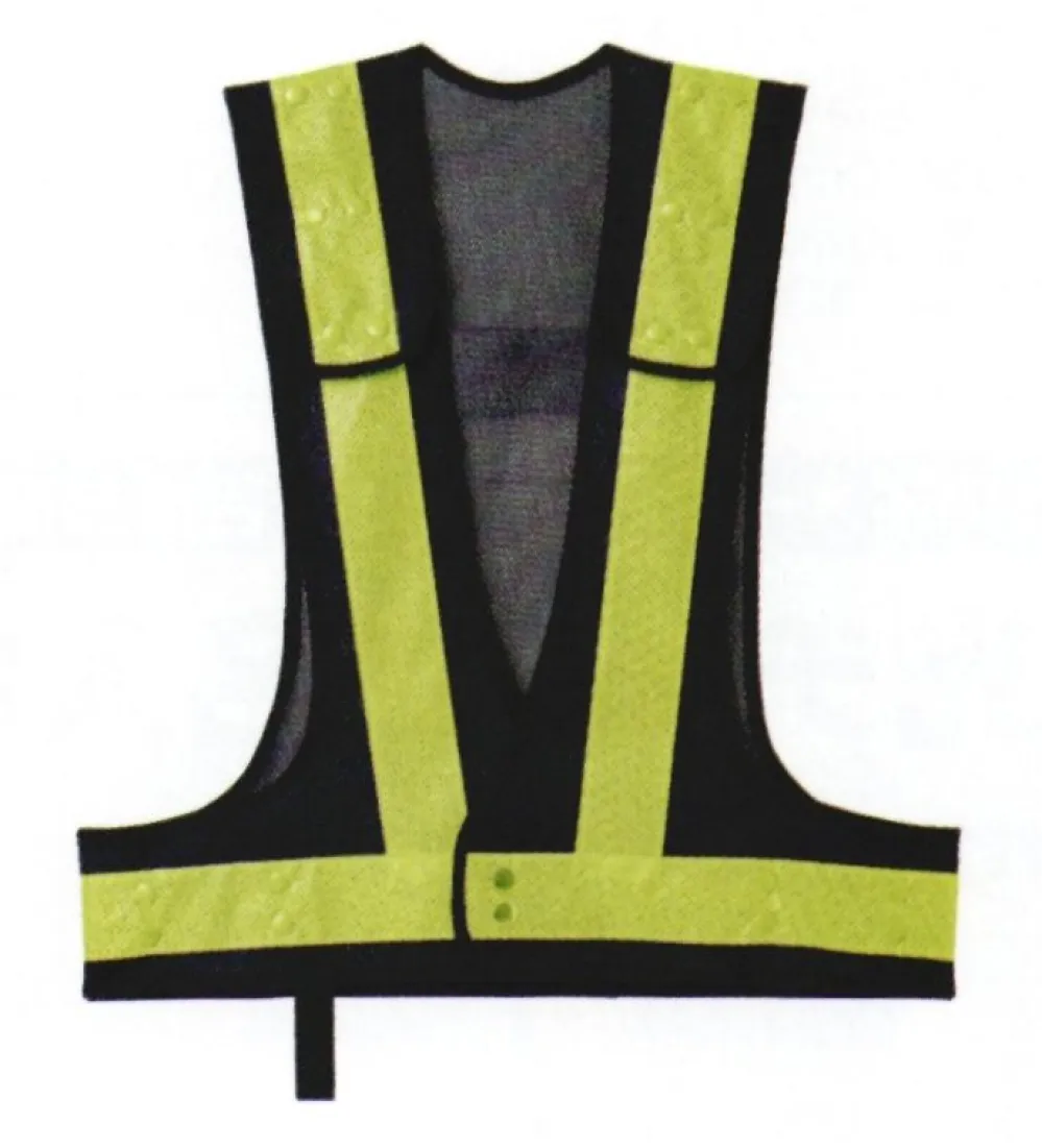 通気夜行チョッキ 着丈調節式 ベスト S966 作業着・ワーキング